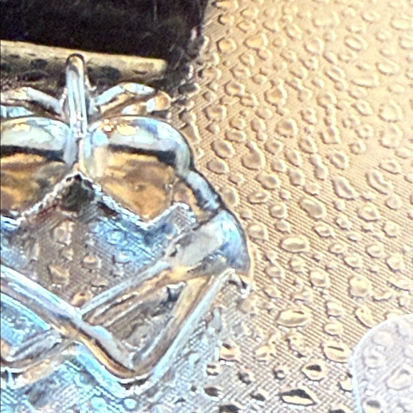 Sterling Silver and Ruby Skull Pendant - Picture 4 of 5